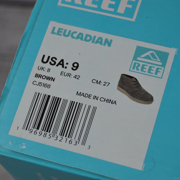REEF MENS LEUCADIAN CHUKKA BOOTS LIGHTWEIGHT SIZE 9 BROWN NWB - Picture 5 of 16
